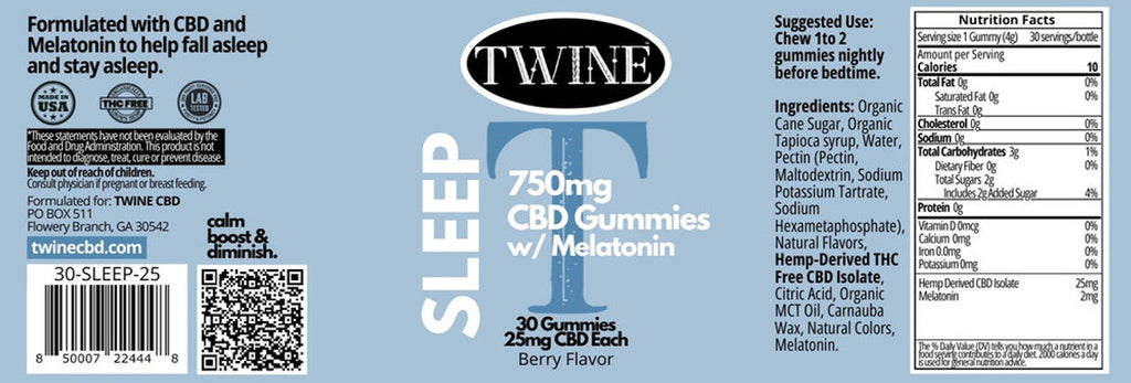PREORDER: Twine 750 Sleep Gummies