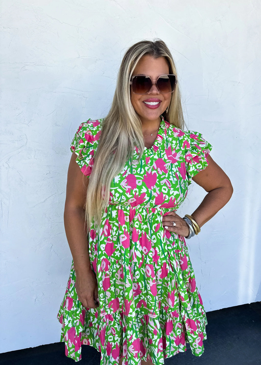 *Size 2XL - Luciana Floral Dress