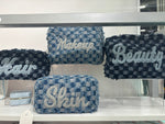 Dramatic Denim Cosmetic Bag