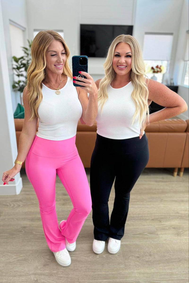 PREORDER: Fallon Flare Suck and Tuck Leggings in Two Colors