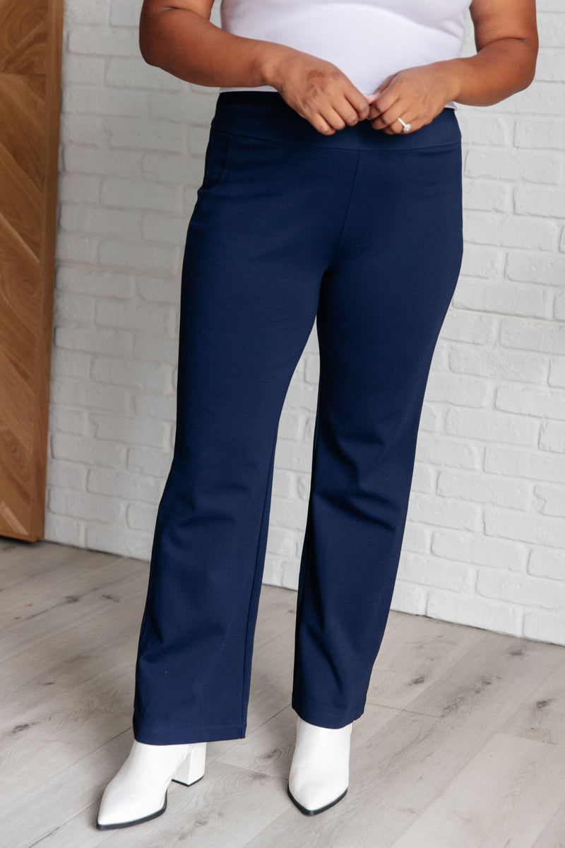 Magic Straight Pants in Navy