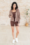 Sun or Shade Zip Up Jacket in Smokey Brown