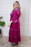 Velvet Flamenco Maxi Dress