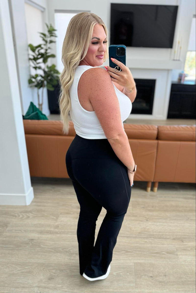 PREORDER: Fallon Flare Suck and Tuck Leggings in Two Colors