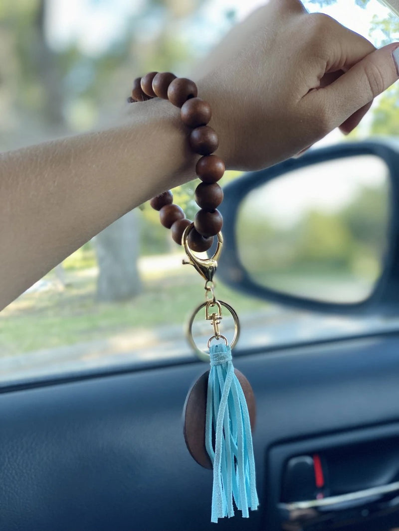 Wooden Bracelet Keyrings