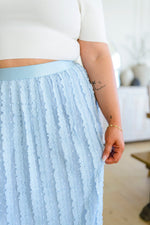 Cascading Ruffles A-Line Skirt