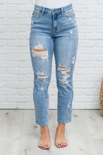 Florence High Waist Destroyed Boyfriend Judy Blue Jeans