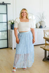 Cascading Ruffles A-Line Skirt