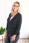 *Size S: We're In Business Now Knit Blazer In Black & White