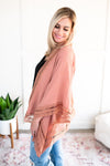 *Size S: Look At Me Now Cardigan In Blushing Rose