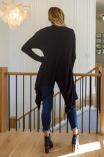 Ever Soft Cascade Cardigan With Pockets In Black