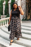 *Size 1XL: Meciela Floral Skirt