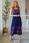 Midnight Magic Embroidered Maxi Dress