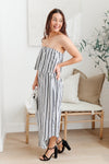 Modern Stripes Sleeveless Jumpsuit