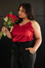 *Size S: Roses and Satin Tank