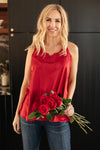 *Size S: Roses and Satin Tank