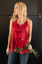 *Size S: Roses and Satin Tank