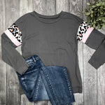 SIZE S: TAKE THE HINT TOP - GREY