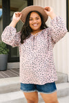 *Size M: The Allie Animal Print Top