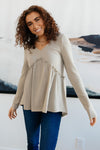 *Size S: The Right Kind of Attention Top in Sage