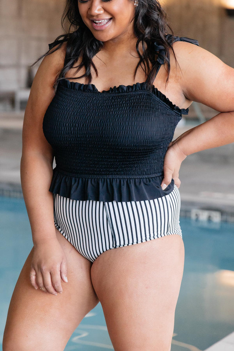 *Size L: Where Stripes Meet Swim Bottoms