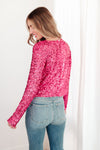 You Found Me Sequin Top in Fuchsia